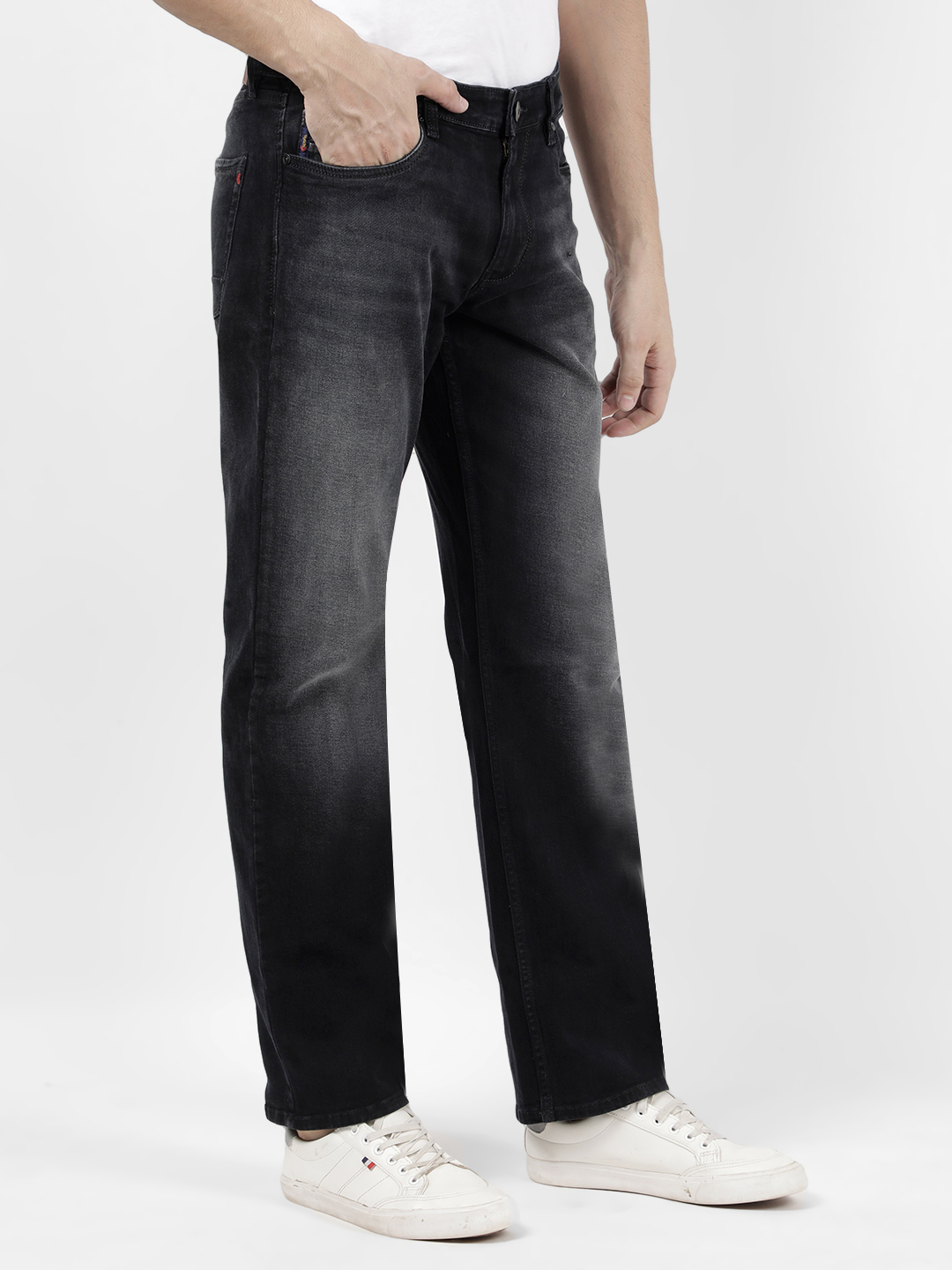 Numero Uno Men Solid Black Jeans